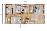 MAISON 100 m² ROUEN V25_A4_Mix EN RE2020 AVEC PERMIS DE CONSTRUIRE ET GARANTIE DÉCENNALE, ossature bois, résidentielle ROUEN V25_A4_Mix