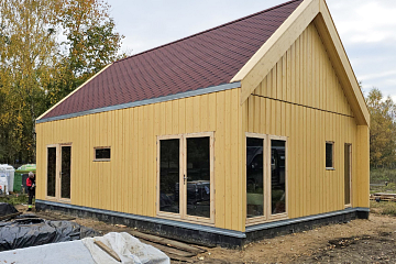 Maison 70 m² en bois kit RE2020 avec permis de construire MENDE V12_A1