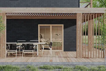 Maison 97 m² en bois kit RE2020 avec permis de construire TARBES V5_A2