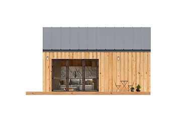Maison34 m² en bois kit RE2020 avec permis de construire REIMS V10_A1