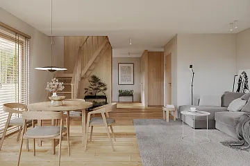 Maison 97 m² en bois kit RE2020 avec permis de construire TARBES V5_A2