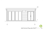 Chalet de jardin CHAGNY VSP43, 23m2, 44mm, 58mm, RE2020, promotion3