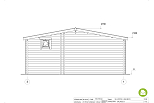 Chalet de jardin PERRIGNY VSP20, 21m2, 44mm, 58mm, RE2020, promotion1