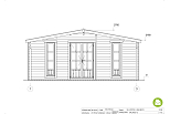Chalet de jardin PERRIGNY VSP20, 21m2, 44mm, 58mm, RE2020, promotion1
