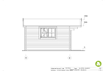 Chalet de jardin PERRIGNY VSP20, 21m2, 44mm, 58mm, RE2020, promotion1