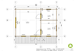 Chalet de jardin PERRIGNY VSP20, 21m2, 44mm, 58mm, RE2020, promotion1
