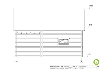 Chalet en bois habitable NARMONT VSP30