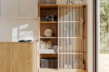 Maison 26 m² en bois kit RE2020 avec permis de construire GIAT V20_A1
