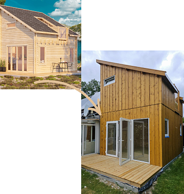 Maison modulaire AIX : extension bois RE2020 toute l’année