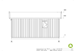 Garage ossature bois BROU G2, 6x6 m