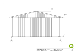 Garage ossature bois BROU G2, 6x6 m