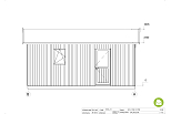 Garage ossature bois BROU G2, 6x6 m