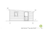 Garage en bois, le toit monopente ARMONT GS1, 15-24 m2, 44 mm, acheter, façade1