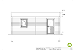 Double garage en bois AVIRON DOUBLE GS3, direct usine, façade1