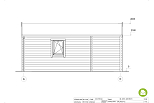 Garage double bois avec véranda MARANS GS5, 54m2, 44mm, direct usine, façade1