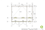 Garage double bois BRESSE GS7.1, 46m2, 44mm, pas cher, plan de RDC