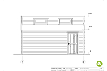 Garage en bois FRIZON GS8, 24m2, 44mm, prix, façade3
