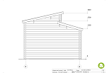 Garage en bois FRIZON GS8, 24m2, 44mm, prix, façade4