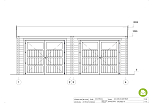 Garage double bois CHALARD GS9, 36m2, 44mm, promotion, façade3