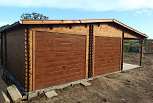 Garage double bois avec véranda MARANS GS5, 54 m2, 9x6 2