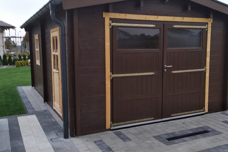 Garage en bois BRETIGNY GS3.1, 15 m2, 3x5 m