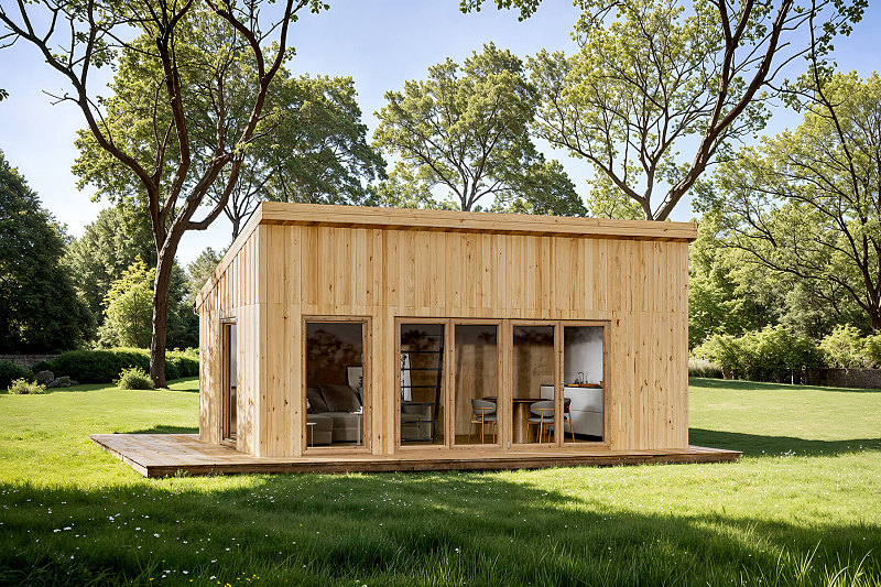 Chalet de jardin AUBAGNE S2_A1, 6,5 x 3,4, L’élégance et la modularité en seulement 1 semaine