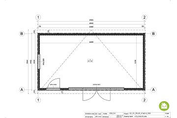 Chalet 20 m² en bois isolé AUBAGNE S2_A1