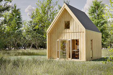 Chalet en bois habitable TULLE V1_A1