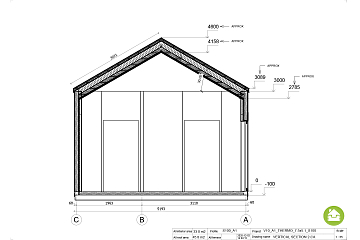 Maison 33 m² en bois isolé RE2020 avec permis de construire REIMS V10_A1