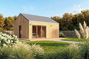 Maison 33 m² en bois isolé RE2020 avec permis de construire REIMS V10_A1