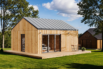 Maison34 m² en bois kit RE2020 avec permis de construire REIMS V10_A1