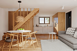 Maison 58 m² en bois kit RE2020 avec permis de construire COLMAR V14.1_A1