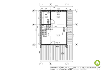 Maison 58 m² en bois kit RE2020 avec permis de construire SORBON V11.1_A1_Mix2