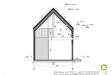 Maison 58 m² en bois kit RE2020 avec permis de construire SORBON V11.1_A1_Mix2