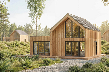 Maison 68 m² en bois kit RE2020 avec permis de construire MIREVAL V11_A1