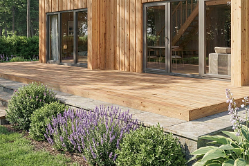 Maison 68 m² en bois kit RE2020 avec permis de construire MIREVAL V11_A1