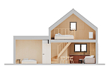 Maison 68 m² en bois kit RE2020 avec permis de construire MIREVAL V11_A1