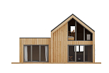 Maison 68 m² en bois kit RE2020 avec permis de construire MIREVAL V11_A1
