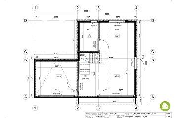 Maison 68 m² en bois kit RE2020 avec permis de construire MIREVAL V11_A1