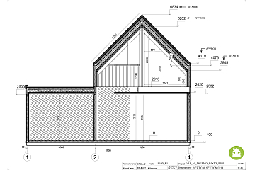 Maison 68 m² en bois kit RE2020 avec permis de construire MIREVAL V11_A1