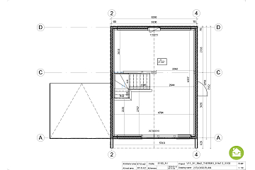 Maison 68 m² en bois kit RE2020 avec permis de construire LAURAC V11_A1_Mix2