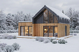 Maison 68 m² en bois kit RE2020 avec permis de construire LAURAC V11_A1_Mix2