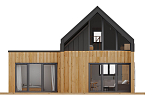 Maison 68 m² en bois kit RE2020 avec permis de construire LAURAC V11_A1_Mix2