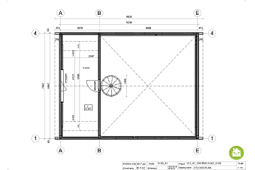 Maison 70 m² en bois kit RE2020 avec permis de construire MENDE V12_A1