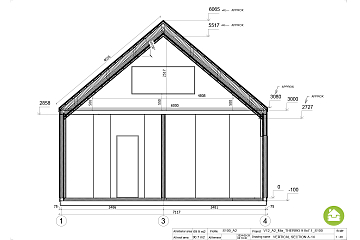 Maison 70 m² en bois kit RE2020 avec permis de construire NOLAY V12_A2