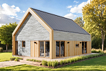 Maison 70 m² en bois kit RE2020 avec permis de construire SULLY V12_A4_Mix