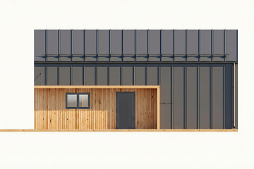 Maison 98 m² en bois kit RE2020 avec permis de construire LORGUES V13_A1_Mix2