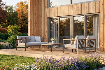 Maison 98 m² en bois kit RE2020 avec permis de construire LORGUES V13_A1_Mix2