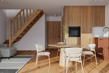 Maison 98 m² en bois kit RE2020 avec permis de construire LORGUES V13_A1_Mix2