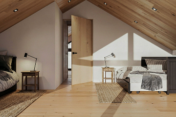 Maison 98 m² en bois kit RE2020 avec permis de construire LORGUES V13_A1_Mix2